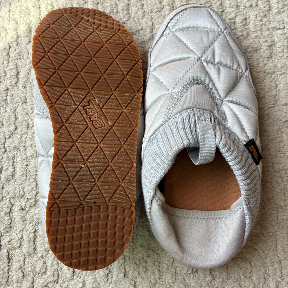 Teva Quilted Slip-On Sneakers in Silver